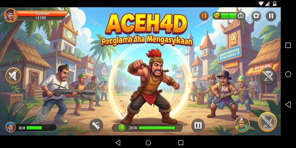 Screenshot gameplay ACEH4D menampilkan aksi seru dan warna-warni.