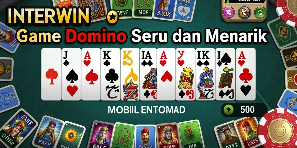 Tampilan gameplay Domino INTERWIN yang seru dan kompetitif.