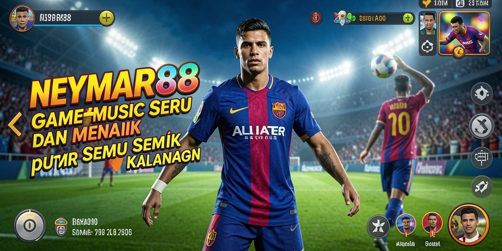 Tampilan gameplay NEYMAR88 dengan musik interaktif yang menarik.