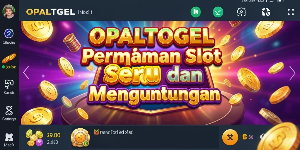 Tampilan gameplay Slot OPALTOGEL yang menarik dan penuh warna.